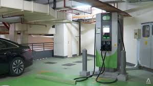 EV fast chargers to be deployed at 6 HDB car parks, 2 sports centres
