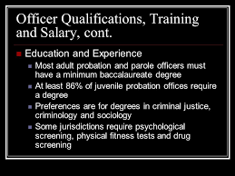 Salary ranges can vary widely depending on the city and many other important factors, including education, certifications, additional skills, the number of years you have spent in your profession. Chapter 5 Probation Officer Issues Introduction The Tasks Most Prescribed To Probation Officers In All 50 States Are Supervision 46 Investigate Cases Ppt Download