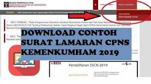 Sipi ok republik indonesia pemerintah kabupaten bone bolango dinas kelautan dan perikanan surat izin penangkapan ikan ( sipi ) no. Download Contoh Surat Lamaran Sma Smk Cpns Kemenkumham 2019 Sscn Bkn Go Id Terakhir Hari Ini Tribun Timur