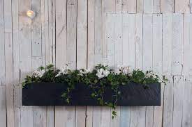 Mayne nantucket window box in black; Diy Elegant Black Stained Window Boxes Gardenista