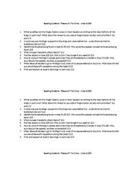 Beowulf Reading Guides And Vocabulary Tpt