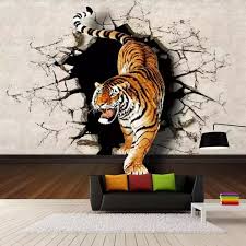 Tapi bingung milih jasa lukis. Custom Wallpaper Foto Modern 3d Stereoscopic Tiger Memecahkan Dinding Lukisan Tembok Besar Ruang Tamu Lukisan Dinding Untuk Latar Belakang Sofa Gambar Lazada Indonesia