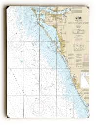 Fl Lemon Bay To Passage Key Inlet Bradenton Sarasota Fl Nautical Chart Sign