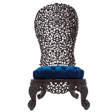 Intricately Carved Anglo Indian Low Chair Low Chair Carved Chairs Indian Seating