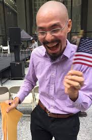 Oh what joy! Tobita (Toby) Chow, MDiv '17, became a U.S. citizen yesterday!  In his Facebook post (pictured with friends Erin Coleman Branchaud, MDiv  '18 l, and Jake Werner), Toby wrote: "After