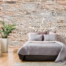 Des briques au dalles en passant par les pavés, vous trouverez ici tous nos papiers peints imitation pierre. Papier Peint Pierre Arbre De Vie Papier Peint Decoration Murale Decoration Gifi