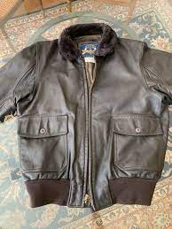 Usn Cooper Type G 1 Goatskin Leather Flight Pilot Flight Jacket Size 46l Fashion Clo Leather Flight Jacket Black Leather Bomber Jacket Aviator Leather Jacket