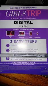 Jun 14, 2017 · girls trip (2017) girls trip. Free New Girls Trip Digital Code Other Dvds Movies Listia Com Auctions For Free Stuff
