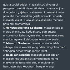 Definisi Gejala Sosial Menurut Ahli Minimal 5 Brainly Co Id