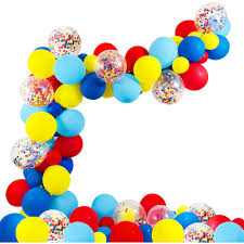 Free shipping on orders over $25 shipped by amazon. Circus Party Supplies Balloons Arch Kit 80 Pack Latex Balloons Confetti Balloon Garland Strip Set For Baby Shower Paw Birthday Party Carnival Circus Party Decorations Walmart Canada