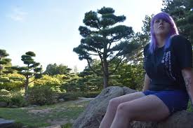 Sometimes I Wanna Live In My Own World Me Scene Purplehair Inked Bmthmerch Japanischergarten Dusseldorf Thoughtful Japanischer Garten Garten Japan