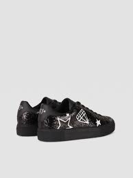 Rhinestone Detailed Sneakers With Graphic Prints