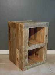 Diy Pallet Nightstand And Bed Pallet Furniture Plans Wood Furniture Plans Reclaimed Pallet Wood Diy Pallet Furniture