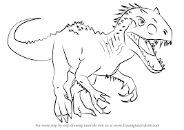 Check spelling or type a new query. Step By Step How To Draw Indominus Rex From Jurassic World Drawingtutorials101 Com Jurassic World Indominus Rex Indominus Rex Dino Drawing