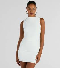 Ahead Of The Curve Crew Neck Bodycon Mini Dress | Windsor