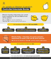 Changes have been made to a number of jurisdictions in wa's controlled border arrangement. Wa S Scheduled Border Re Opening To Victoria To Go Ahead