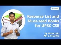 Booklist And Resources For Upsc Cse Prelims Mains By Upsc Topper 2018 Air 2 Akshat Jain Youtube Book Lists General Knowledge Book Ias Books