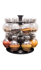 Masala Multipurpose Revolving Spice Rack Condiment Sets Rotating Spice Rack