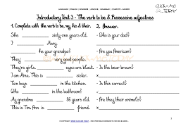 Check spelling or type a new query. Free Printable Grammar Worksheet C A Possessive Adjectives Iu3