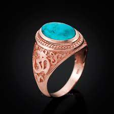 Explore our collection of tanzanite rings in several appealing designs. Rose Gold Om Oval Turquoise Ring
