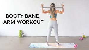 mini band arm workout booty band arm