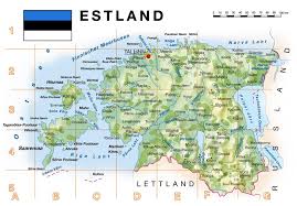 Estland Karten Strassenkarte Estland Strassenkarte Landkarte