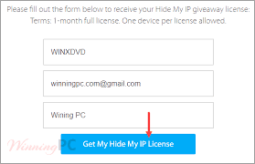 Surf the internet anonymous and encrypted; Giveaway Hide My Ip License Key Free Full Version