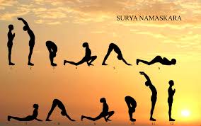 The 12 basic poses or asanas are much more than just stretching. Complete Body Yoga In 15 Minutes With Sun Salutation Surya Namaskar Peaceful Banyan Tree
