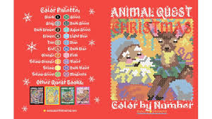 Here we have pokemon trading card coloring pages free and downloadable. Christmas Animal Quest Color By Number Coloring Book Youtube