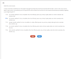 Many need to be learned as sight words because there is in fact, that is probably the word used most often in the english language. Solved 18 Select The Correct Answer A Study Conducted On Chegg Com