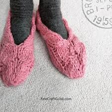 Check spelling or type a new query. Chic Cosy Cable Slippers Knitting Pattern Fine Craft Guild