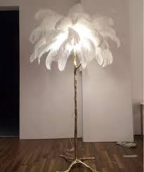 Uses 60 watt max bulb, not included. Minimalism Led Luxury Feather Floor Lamp Dimi Stores