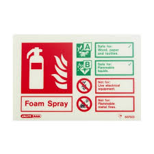 Shop here for an extensive range of fire safety signs in various sizes and materials, all with free delivery options and bulk discounts. Photoluminescent Foam Fire Extinguisher Signs