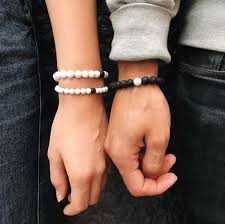 Bracelet Distance Pour Couple En Pierre Naturelle King Of Bracelet Bracelet Distance Bracelets Poignet