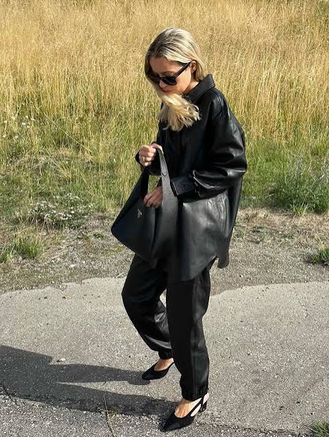 6 Chic Leather Pants Outfits to Wear This Winter | Who What Wear