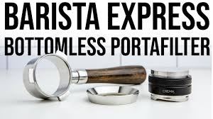 Breville barista express espresso machine. Top 7 Accessories For The Barista Express New Bottomless Portafilter Youtube