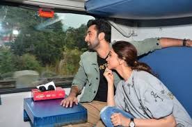 En Route To Delhi By Train Ranbir Deepika Sip On Some Coconut Water Film Promotion Bollywood Movies Ranbir Kapoor
