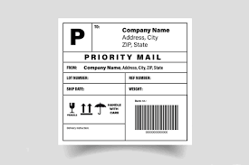 Shipping Barcode Label Sticker Packaging Labels Design Barcode Labels Sticker Labels