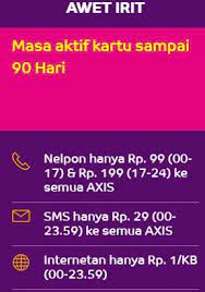 Nelpon 20 menit pertama ke sesama pengguna axis hanya rp 0. Tarif Dan Cara Paket Awet Irit Axis Terbaru 2016 Cara Paket Kuota 2018
