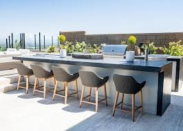 black polished concrete countertop on