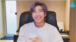 Namjoon visit in jimin's vlive. V Live