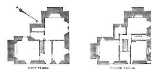 The large reception hall runs nearly the depth of the house to the french doors that open to the terrace. File Atwater1881 P373 First And Second Floors Of Whitfield S House Jpg Wikipedia
