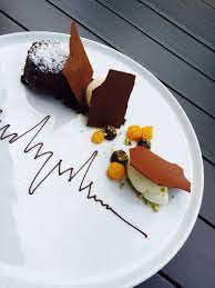 Chocolate Fondant Food Plating Dessert Presentation Plated Desserts