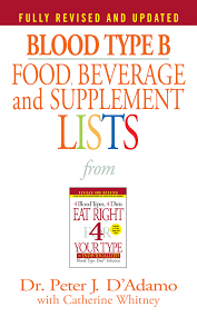 blood type b food beverage and supplement lists eat right 4