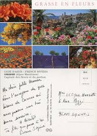 Grasse Capitale Des Fleurs Et Du Parfum Fleurs Grasse Carte Postale