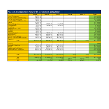 Sample Records Management Return On Investment Calculator Records Management Project Management Templates Investing