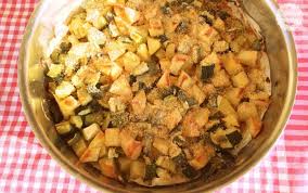 100 gr di ricotta un uovo 400 gr di zucchine 80 gr di parmigiano grattugiato 4 cucchiai di pangrattato farina sale pepe. Zucchine Con Patate Al Forno Ricette Al Volo