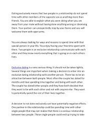 Many of us have been in a situation where there's been some confusion and disagreement. Do You Think Dating Is Exclusively For You