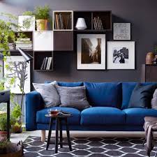 Ikea Norge On Instagram Hva Med A Starte Det Nye Aret Med A Friske Opp Stua En Ny Lampe Noen Gronne Pla Ikea Living Room Living Room Hacks Blue Sofa Living