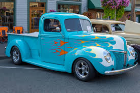 Image result for Light Blue 1940 Truck